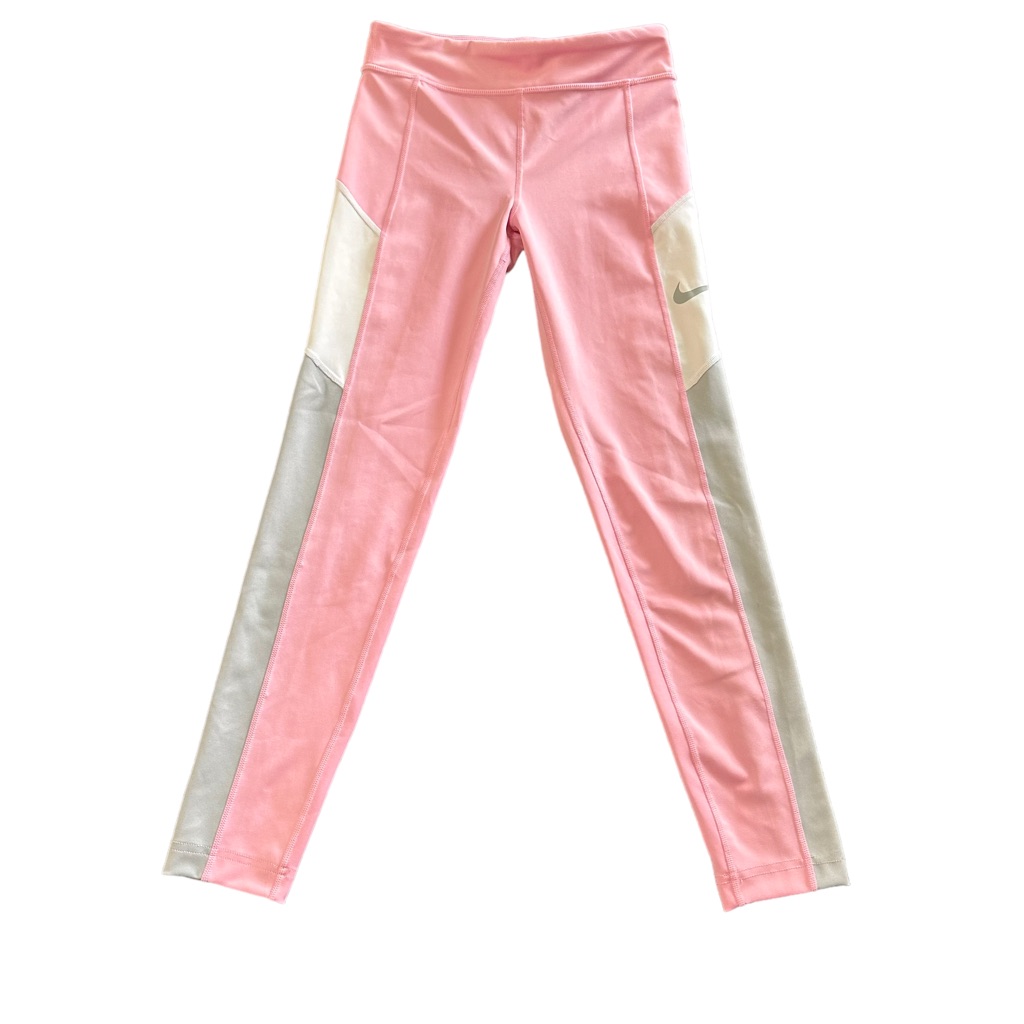 Nike Girls Pink Active Leggings Tight Fit Size M